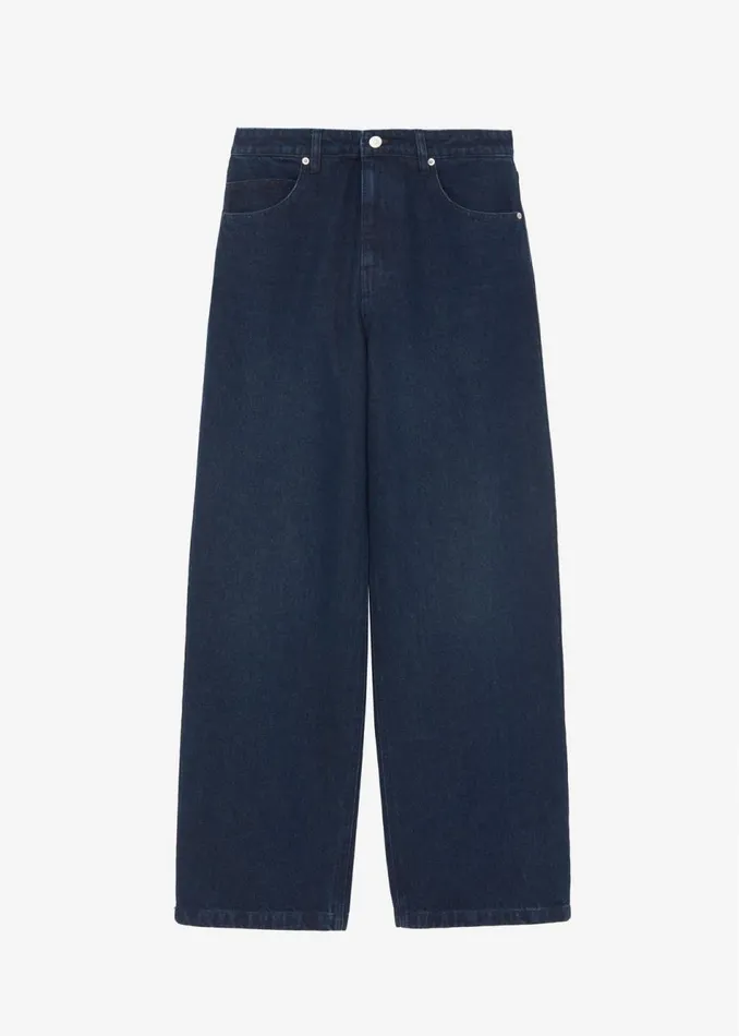 Women The Frankie Shop Bottoms William Denim Pants Dark Wash