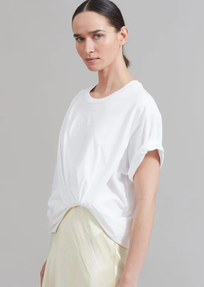 Women The Frankie Shop Dresses 31 Phillip Lim Draped TShirt Slip Combo Dress Whitebutter Multi