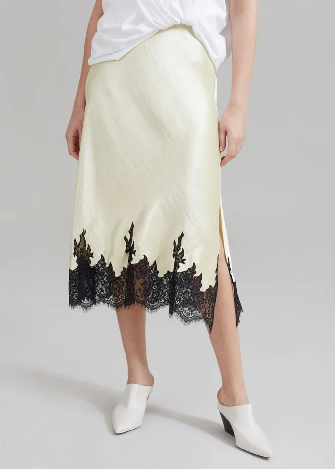 Women The Frankie Shop Dresses 31 Phillip Lim Draped TShirt Slip Combo Dress Whitebutter Multi