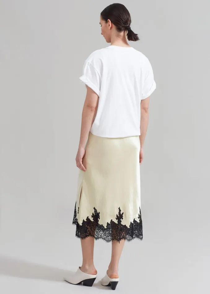 Women The Frankie Shop Dresses 31 Phillip Lim Draped TShirt Slip Combo Dress Whitebutter Multi