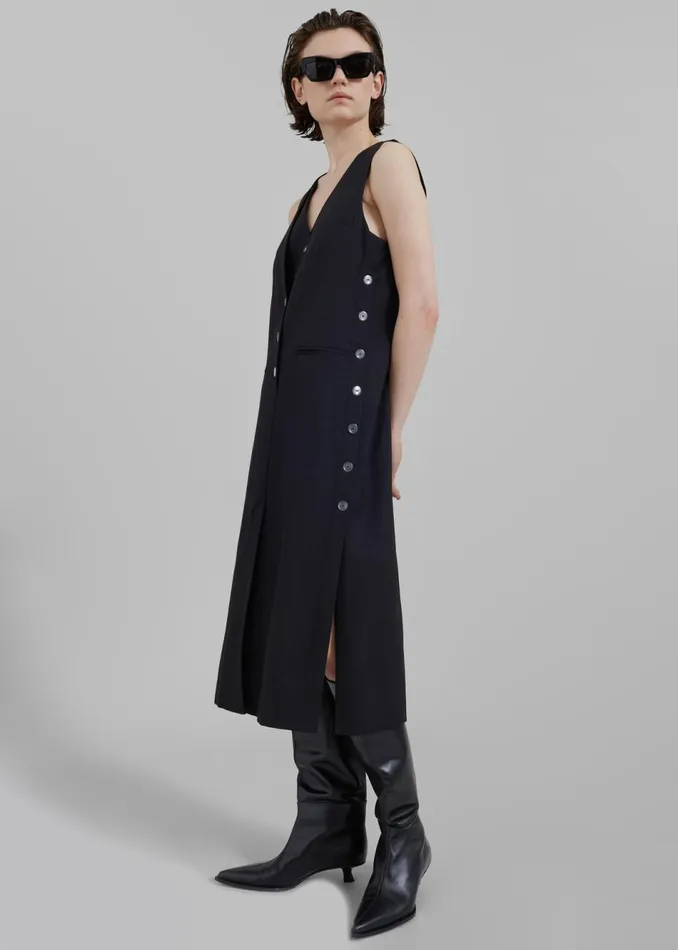 Women The Frankie Shop Dresses 31 Phillip Lim Tailored Vest Dress With SetIn Bra Black