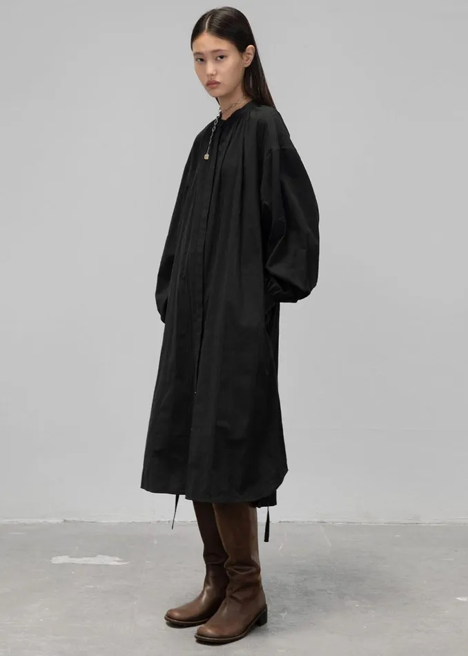 Women The Frankie Shop Dresses Amomento Shirring Long Dress Black