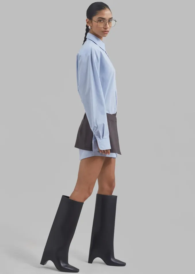 Women The Frankie Shop Dresses Archie Shirt Dress Light Blue