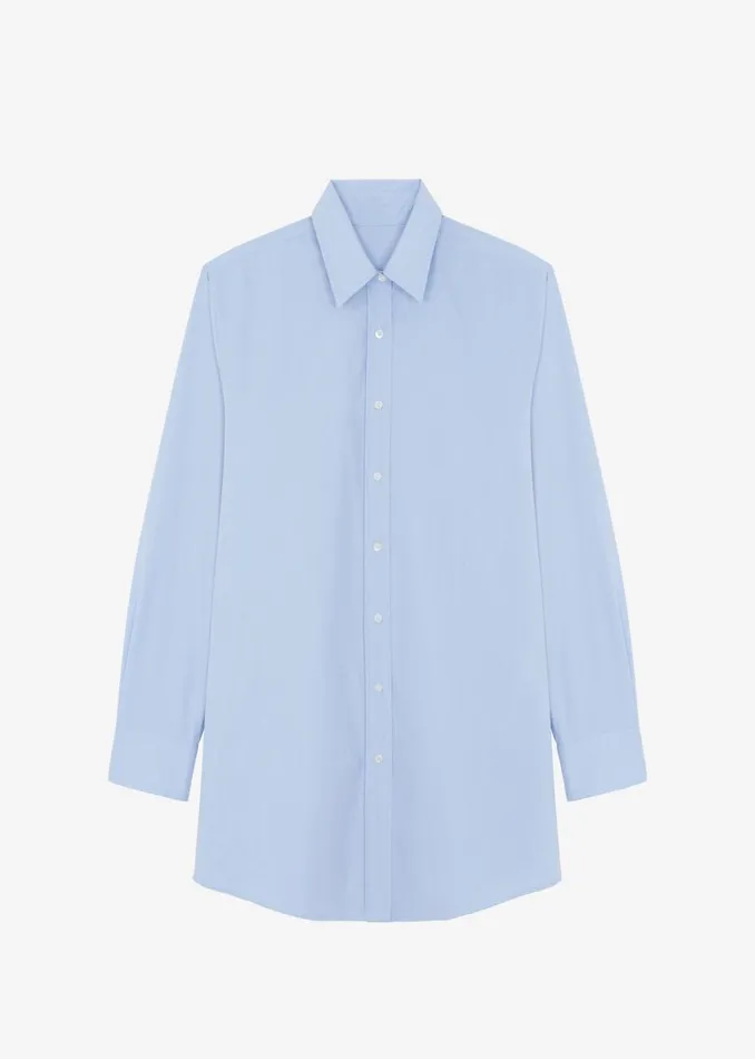 Women The Frankie Shop Dresses Archie Shirt Dress Light Blue