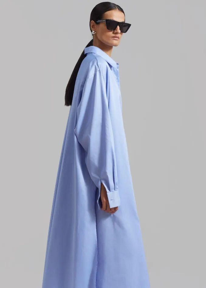 Women The Frankie Shop Dresses Avery Shirt Dress Blue