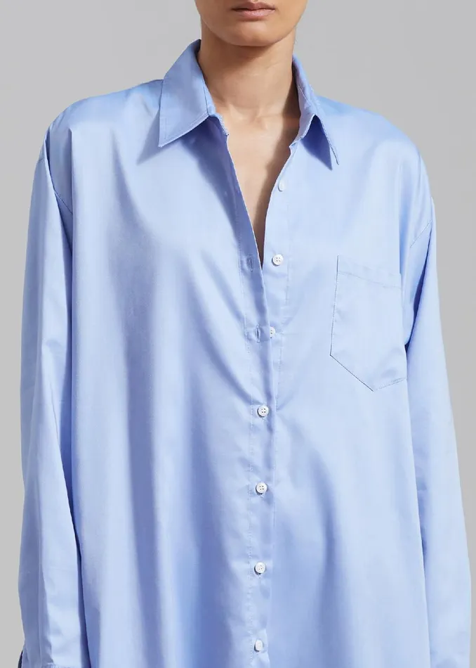 Women The Frankie Shop Dresses Avery Shirt Dress Blue