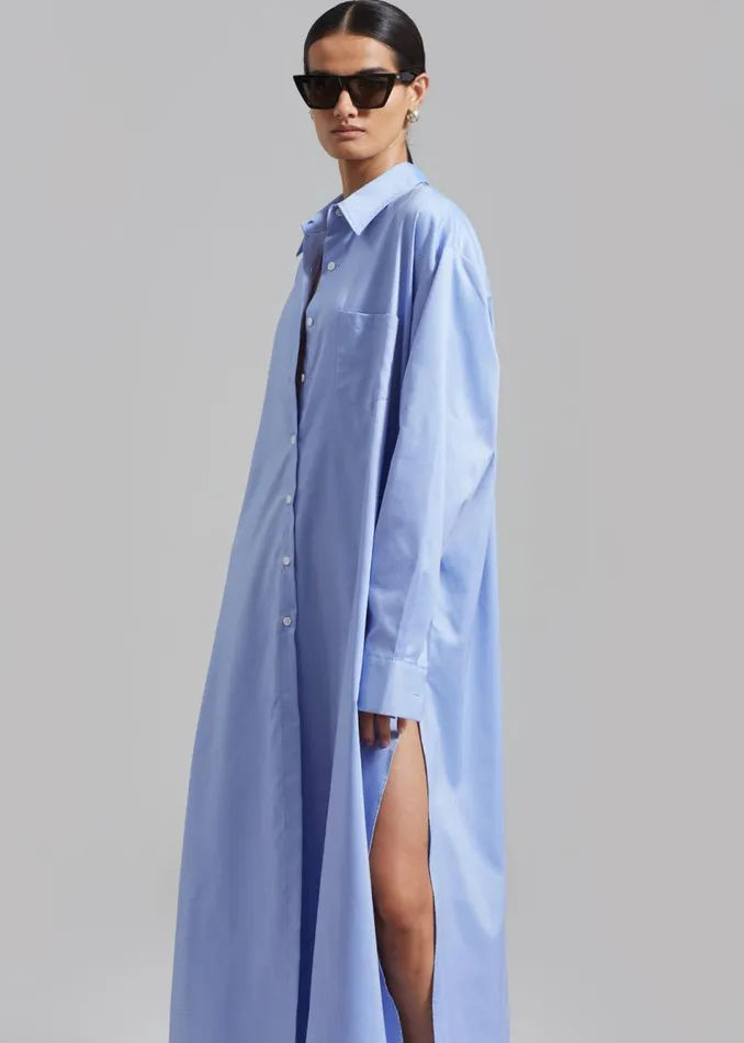 Women The Frankie Shop Dresses Avery Shirt Dress Blue