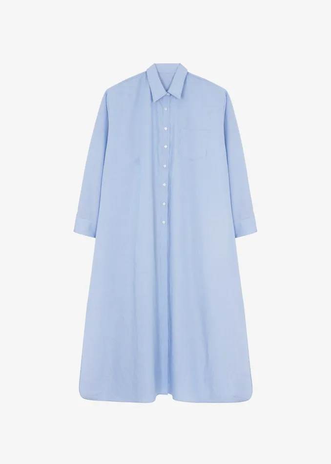 Women The Frankie Shop Dresses Avery Shirt Dress Blue Stripe