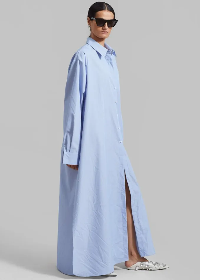 Women The Frankie Shop Dresses Avery Shirt Dress Blue Stripe