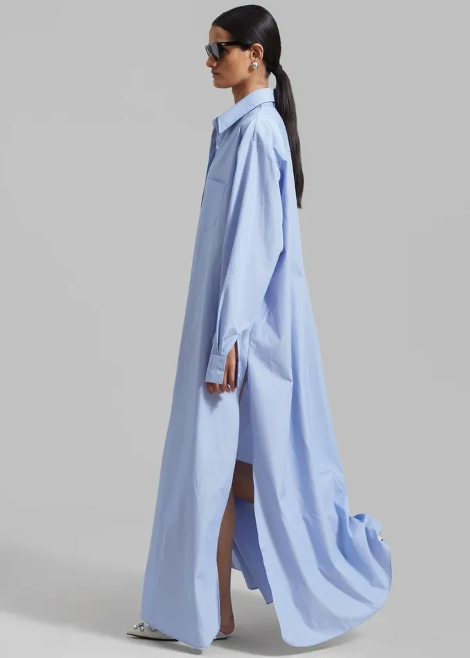 Women The Frankie Shop Dresses Avery Shirt Dress Blue Stripe