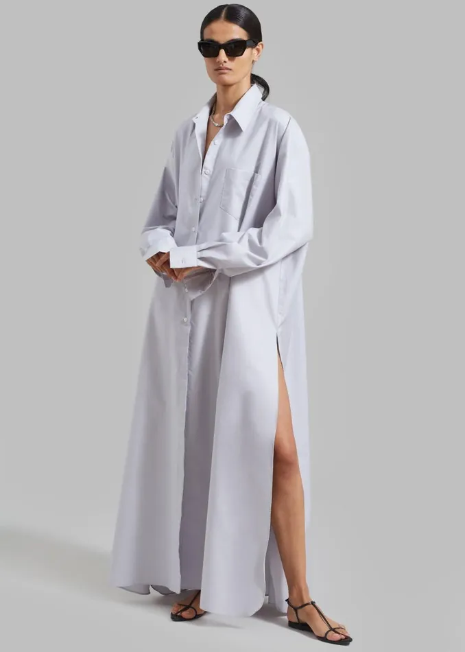 Women The Frankie Shop Dresses Avery Shirt Dress Grey