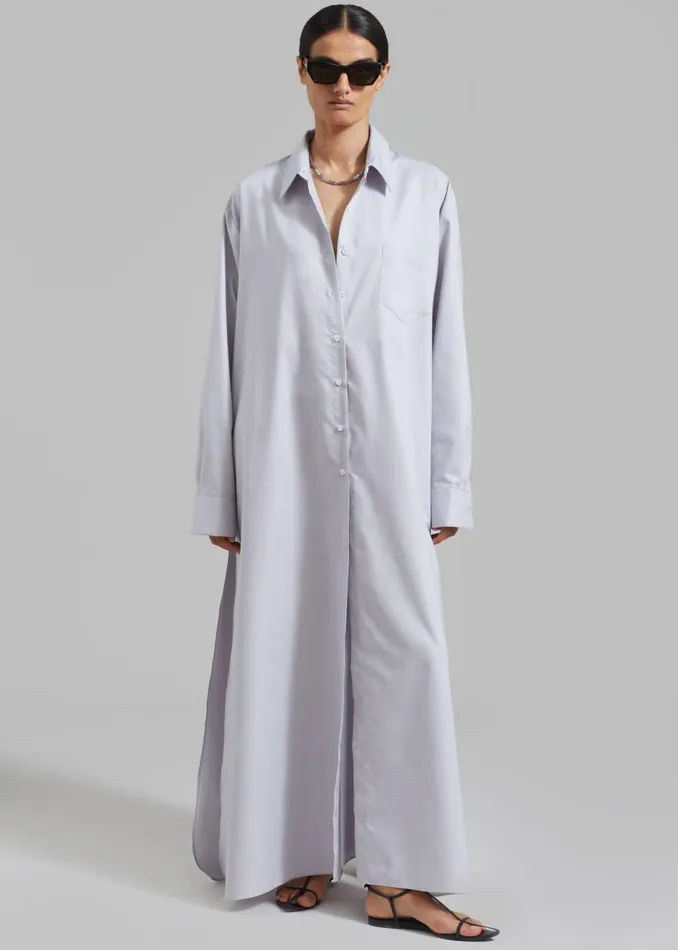 Women The Frankie Shop Dresses Avery Shirt Dress Grey