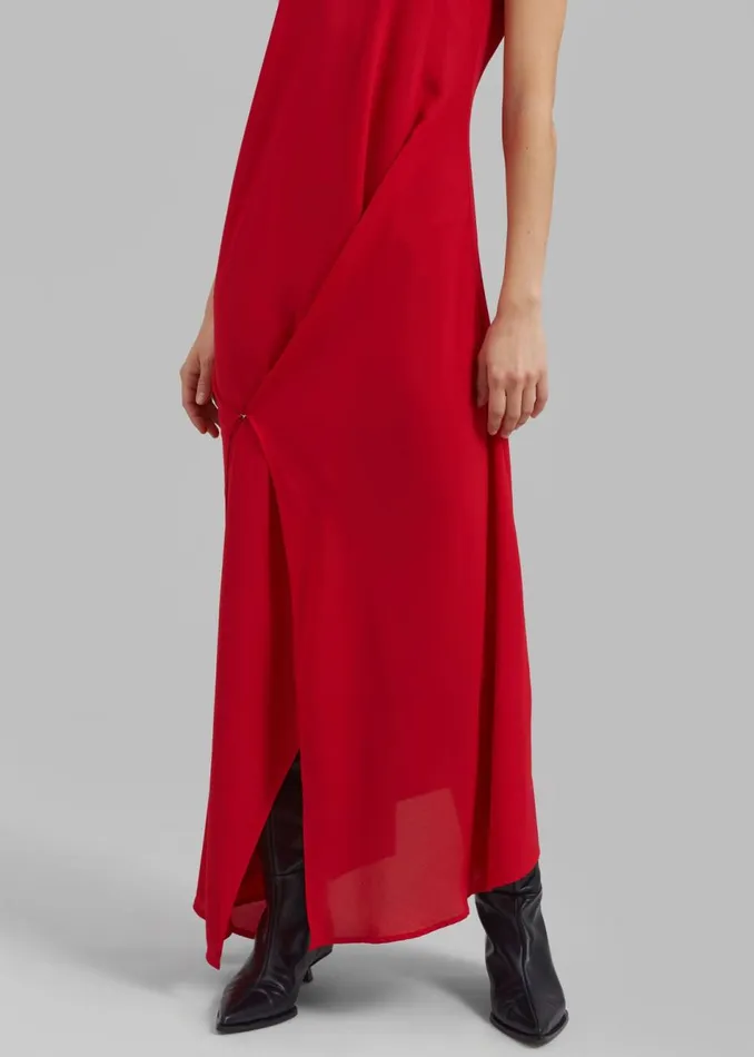 Women The Frankie Shop Dresses Beaufille Hari Dress Vermillion