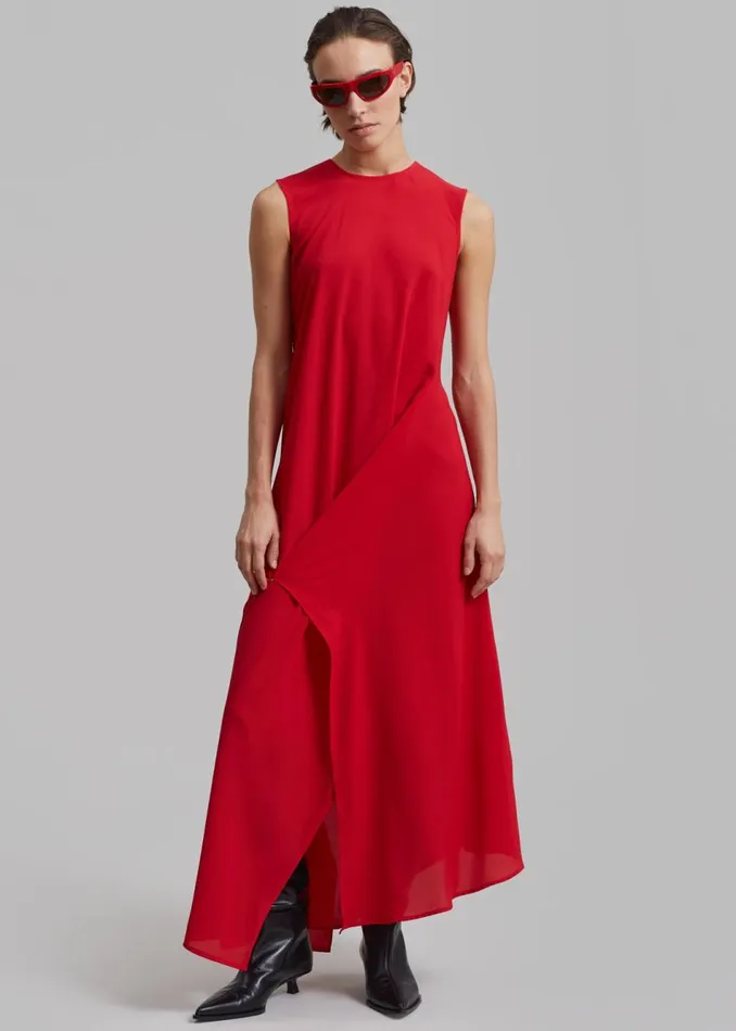 Women The Frankie Shop Dresses Beaufille Hari Dress Vermillion