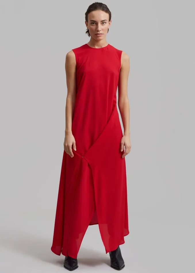 Women The Frankie Shop Dresses Beaufille Hari Dress Vermillion