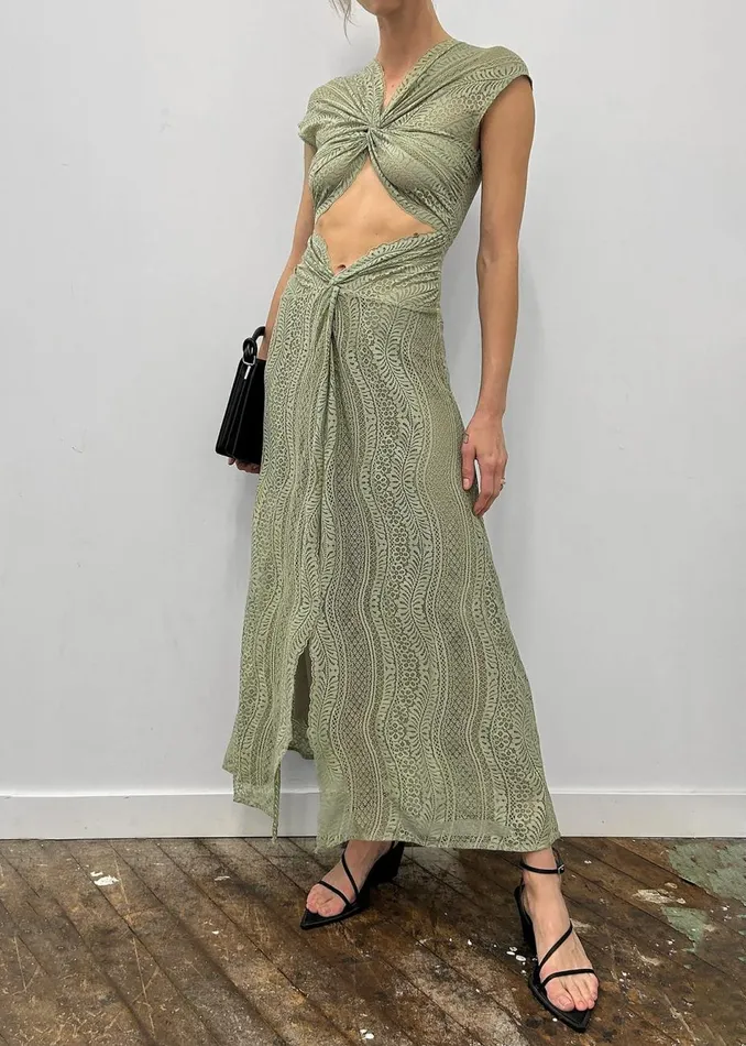 Women The Frankie Shop Dresses Beaufille Sassen Dress Sage