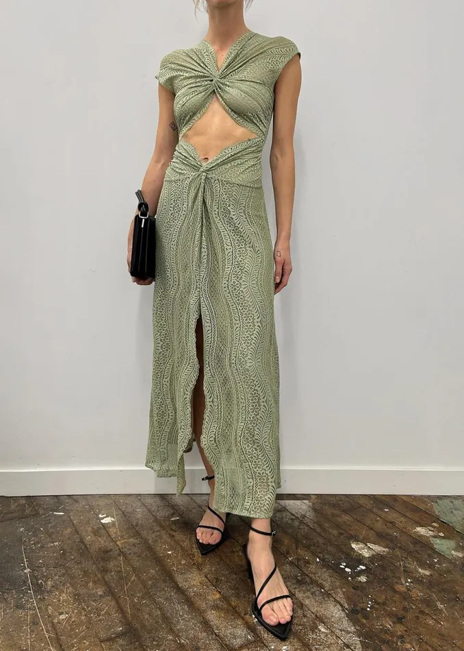 Women The Frankie Shop Dresses Beaufille Sassen Dress Sage