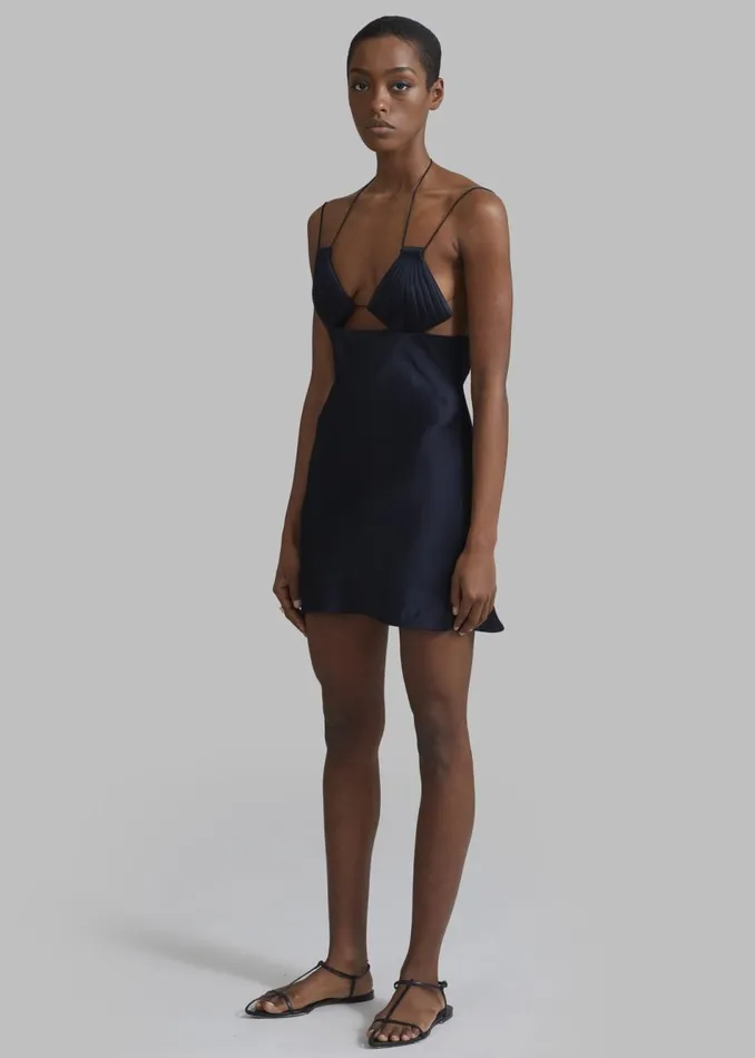 Women The Frankie Shop Dresses Bevza Mermaid Mini Dress Dark Ink Navy