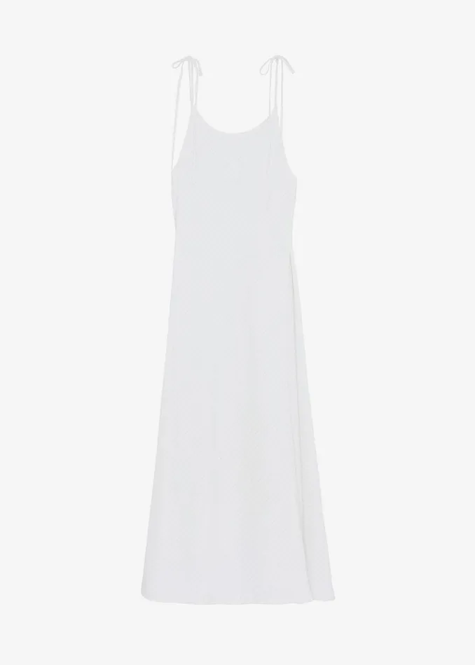 Women The Frankie Shop Dresses Brooke Tie Strap Maxi Dress Grey Stripe