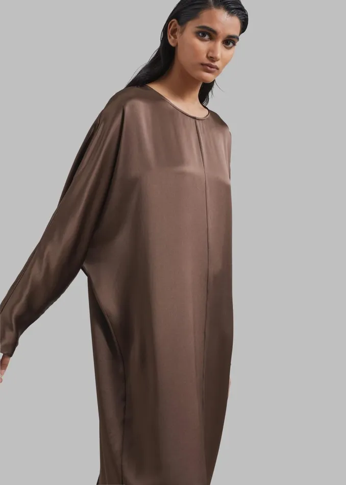 Women The Frankie Shop Dresses By Malene Birger Odelle Maxi Dress Warm Brown