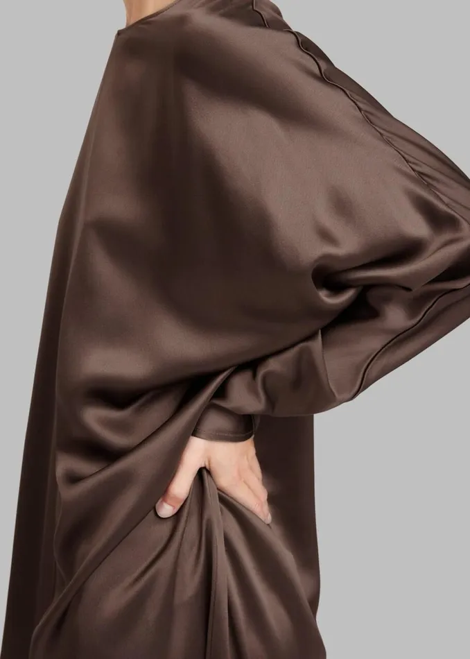 Women The Frankie Shop Dresses By Malene Birger Odelle Maxi Dress Warm Brown