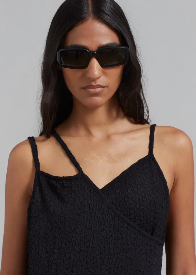 Women The Frankie Shop Dresses Cali Crochet Dress Black