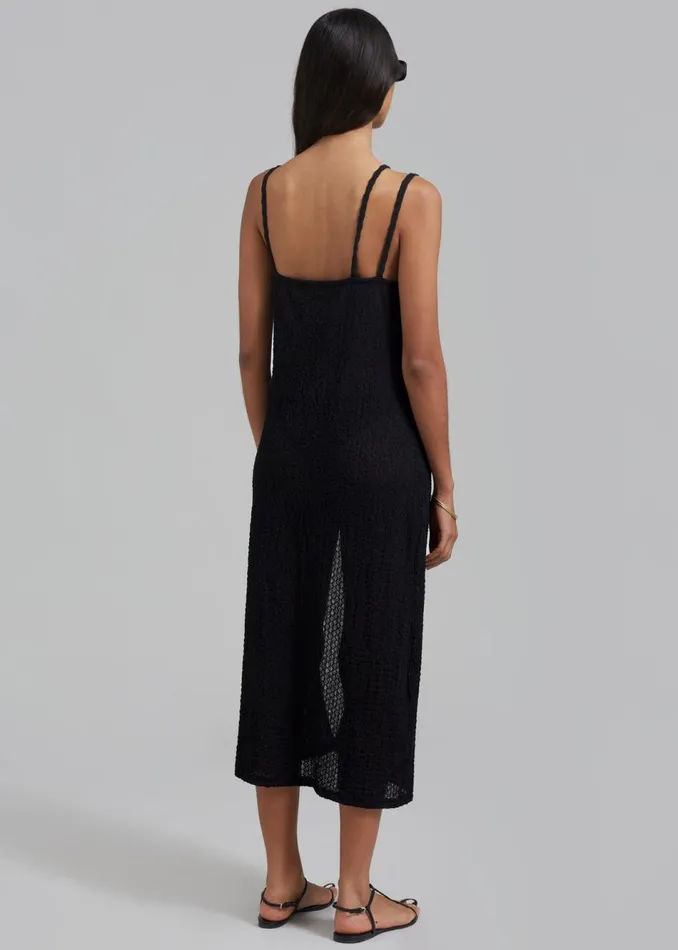 Women The Frankie Shop Dresses Cali Crochet Dress Black