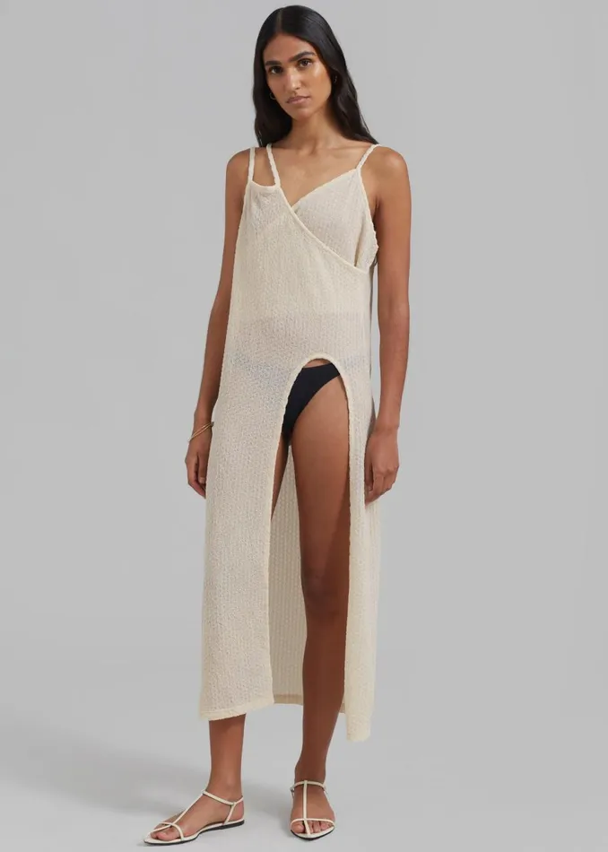 Women The Frankie Shop Dresses Cali Crochet Dress Cream