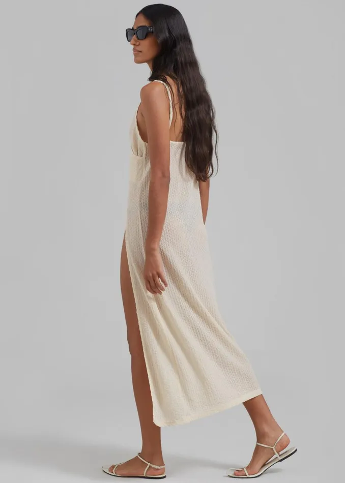 Women The Frankie Shop Dresses Cali Crochet Dress Cream