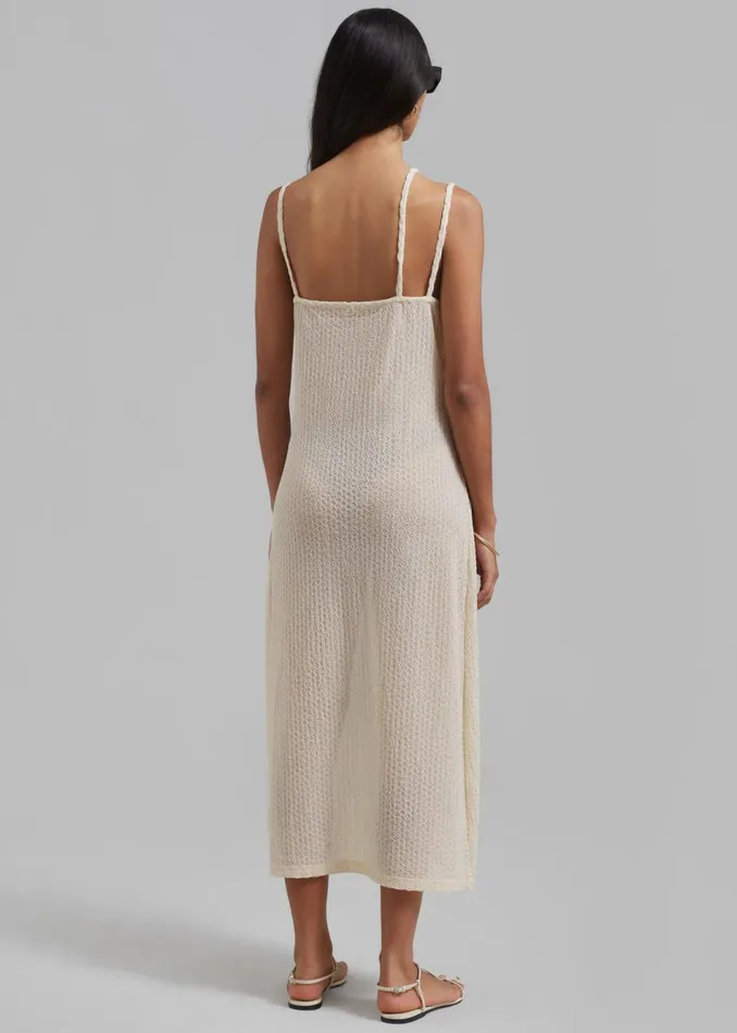 Women The Frankie Shop Dresses Cali Crochet Dress Cream