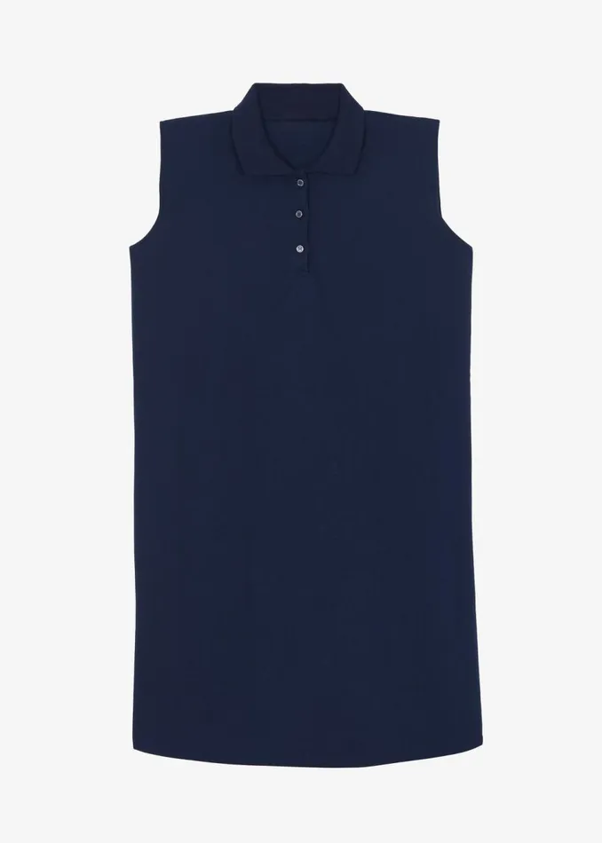 Women The Frankie Shop Dresses Chris Polo Padded Shoulders Mini Dress Navy