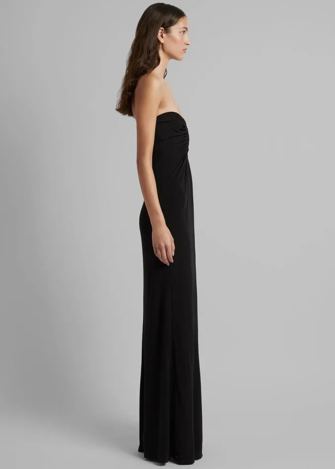 Women The Frankie Shop Dresses Christopher Esber Arced Palm Strapless Dress Black