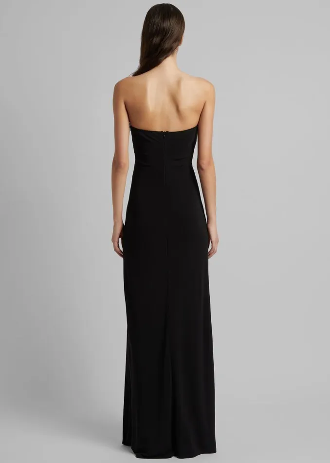 Women The Frankie Shop Dresses Christopher Esber Arced Palm Strapless Dress Black