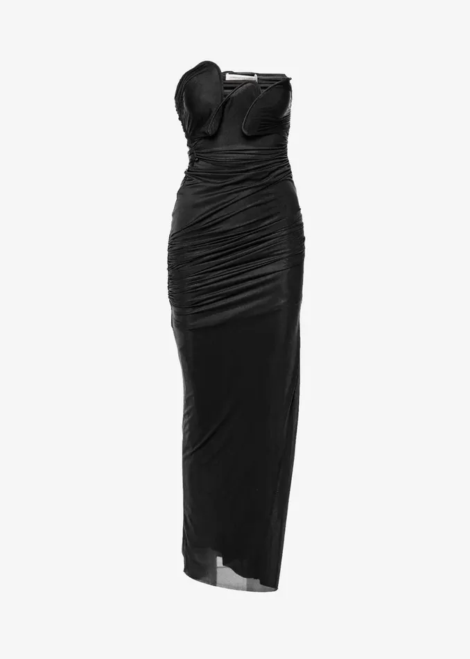 Women The Frankie Shop Dresses Christopher Esber Encompassed Looped Bodice Dress Black