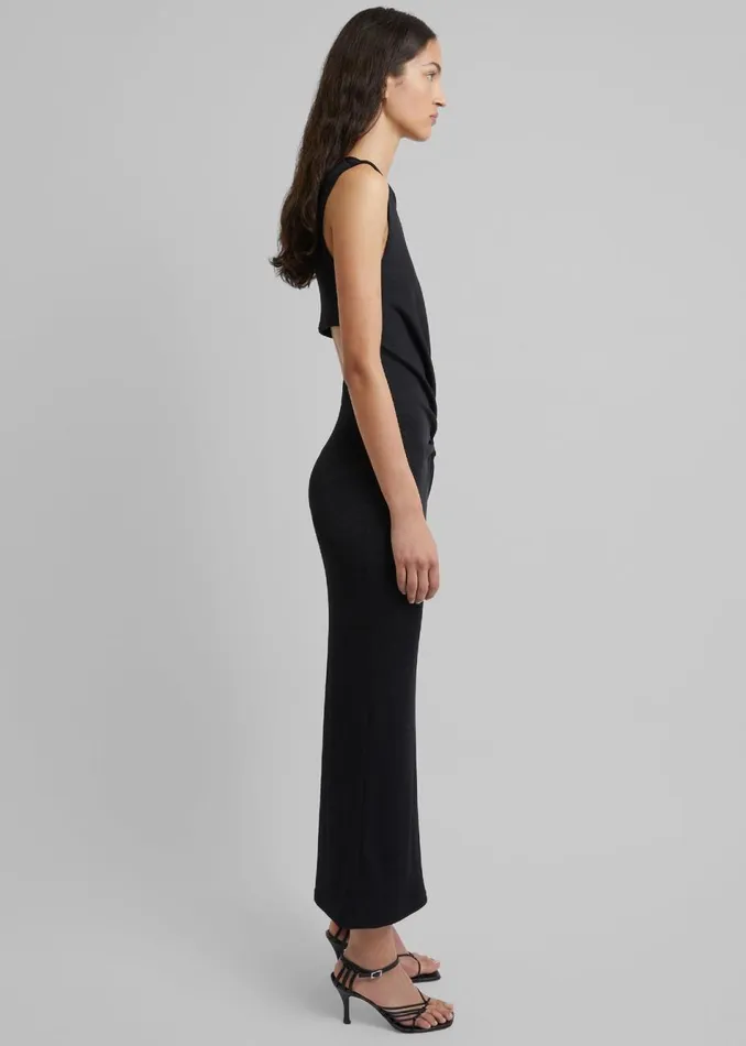 Women The Frankie Shop Dresses Christopher Esber Folia Float Buckle Tank Dress Black