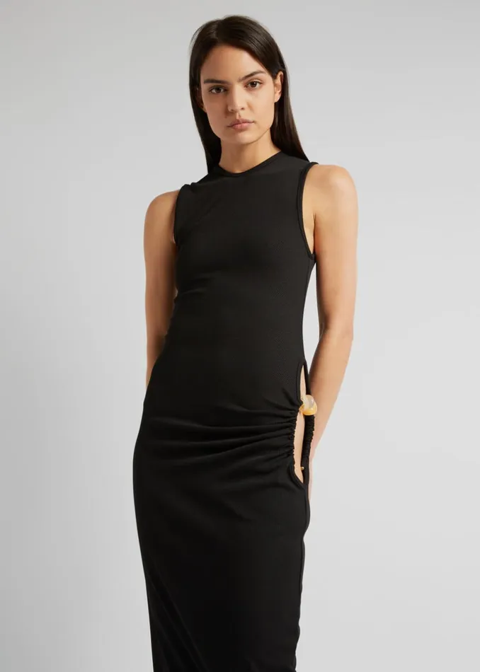 Women The Frankie Shop Dresses Christopher Esber Ruched Quartz Hip Tank Dress Blackyellow Stones Women The Frankie Shop Dresses Christopher Esber Ruched Quartz Hip Tank Dress Blackyellow Stones