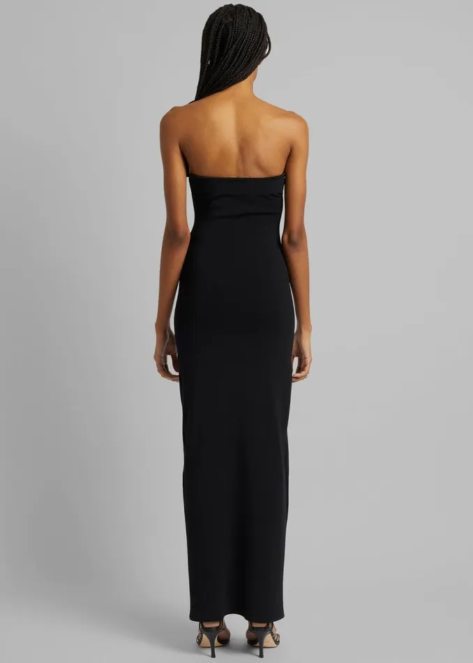 Women The Frankie Shop Dresses Christopher Esber Salacia Wire Strapless Maxi Dress Black