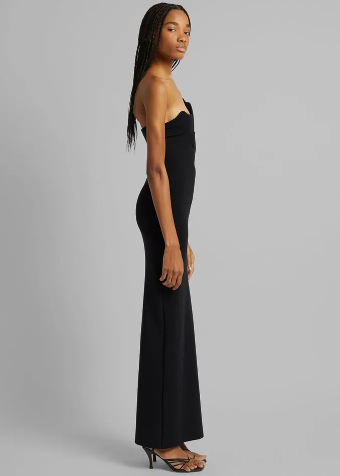 Women The Frankie Shop Dresses Christopher Esber Salacia Wire Strapless Maxi Dress Black