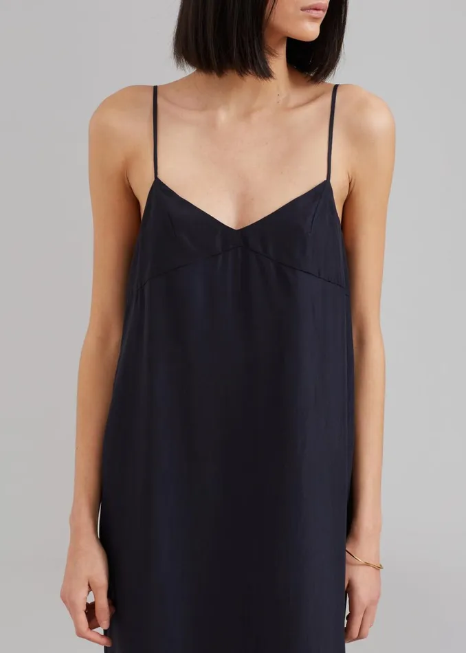Women The Frankie Shop Dresses Dylana Sleeveless Maxi Dress Navy