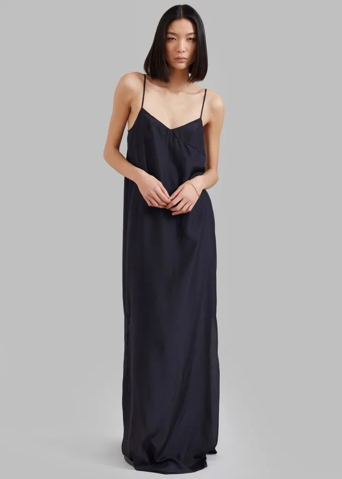 Women The Frankie Shop Dresses Dylana Sleeveless Maxi Dress Navy