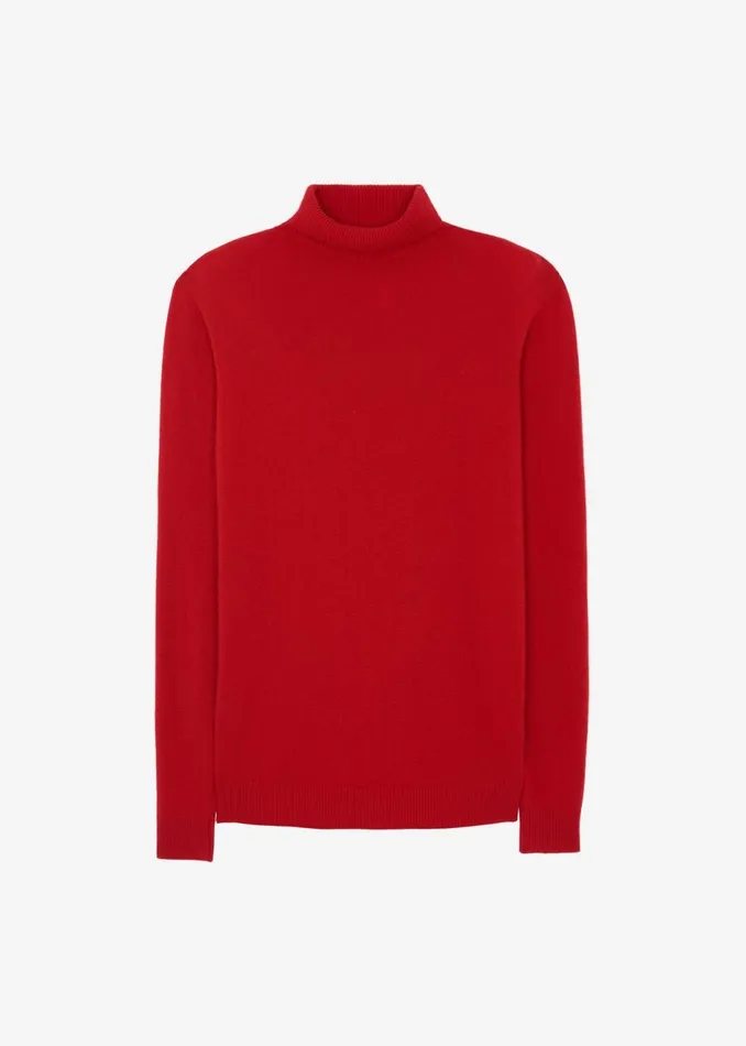Women The Frankie Shop Dresses Emilia Mini Padded Sweater Dress Red