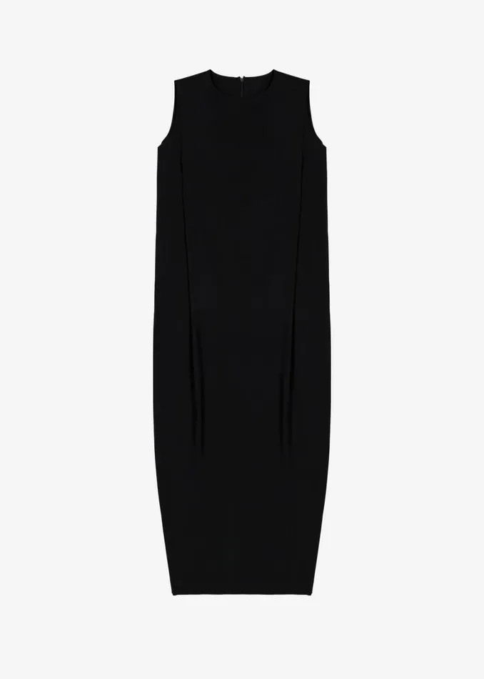 Women The Frankie Shop Dresses Eryn Sleeveless Pintuck Dress Black