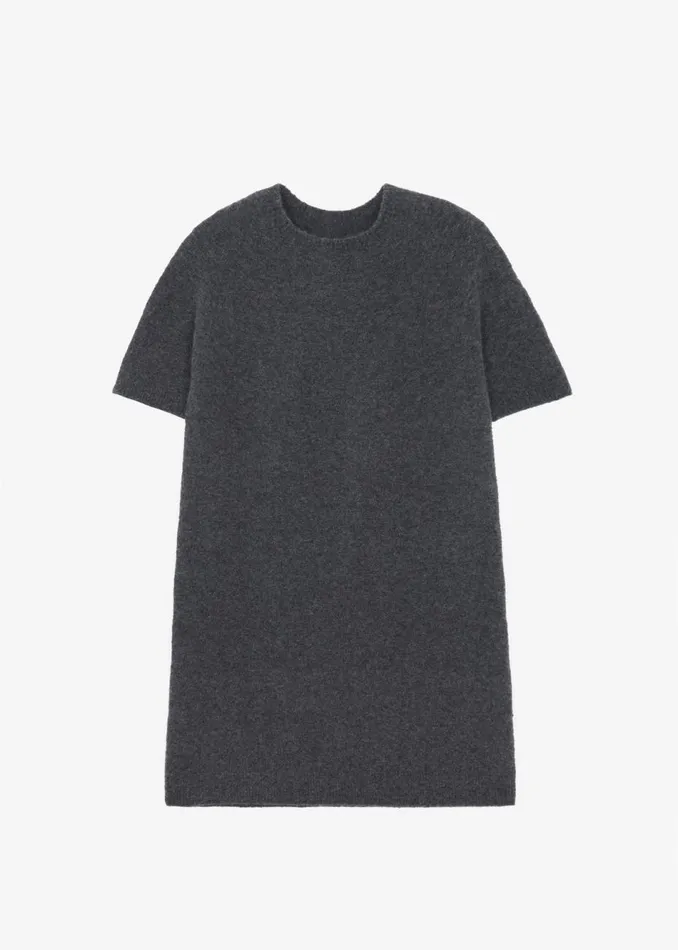 Women The Frankie Shop Dresses Faye Wool Mini Dress Charcoal