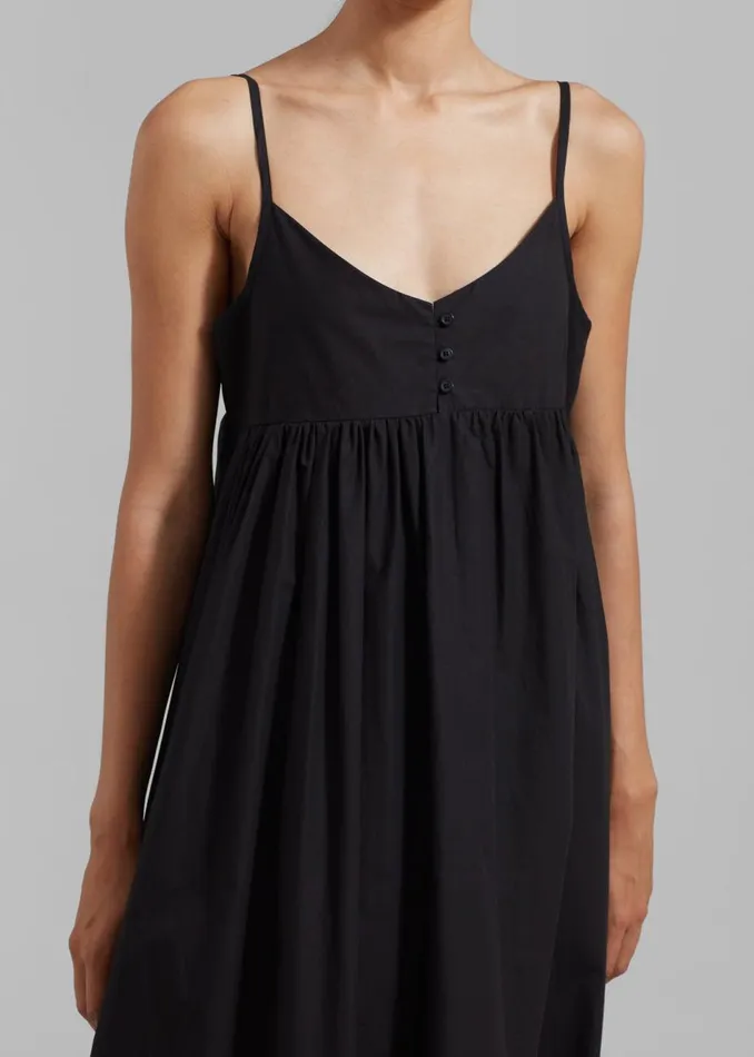 Women The Frankie Shop Dresses Juniper Cotton Tank Dress Black