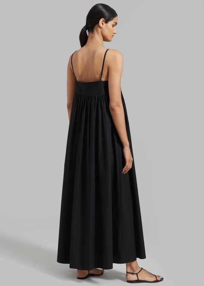 Women The Frankie Shop Dresses Juniper Cotton Tank Dress Black