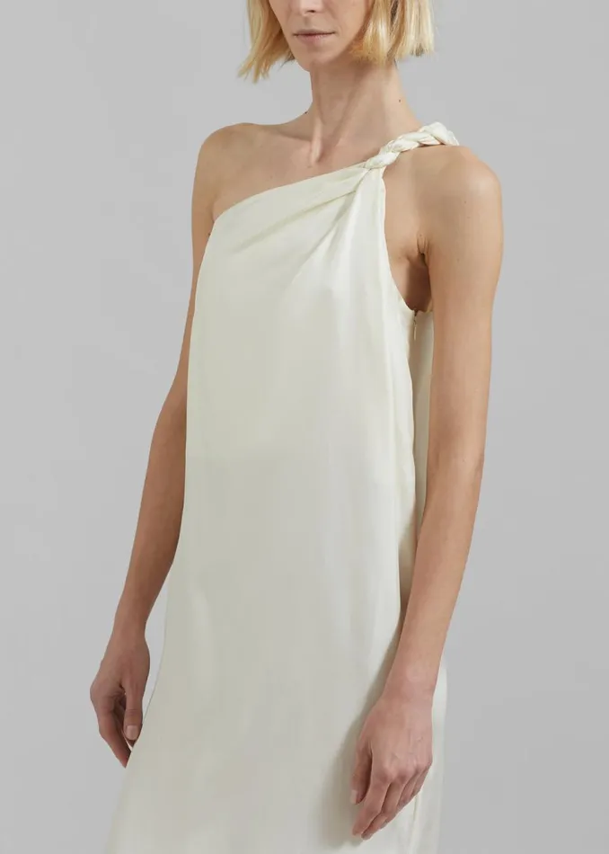Women The Frankie Shop Dresses Loulou Studio Adela Dress Soft Vanilla