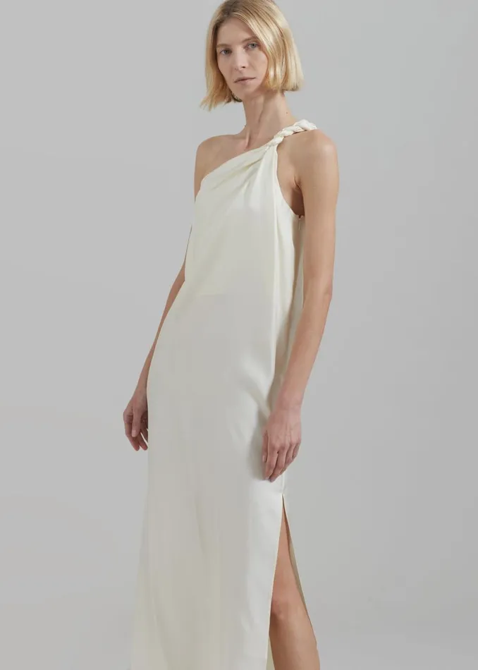 Women The Frankie Shop Dresses Loulou Studio Adela Dress Soft Vanilla