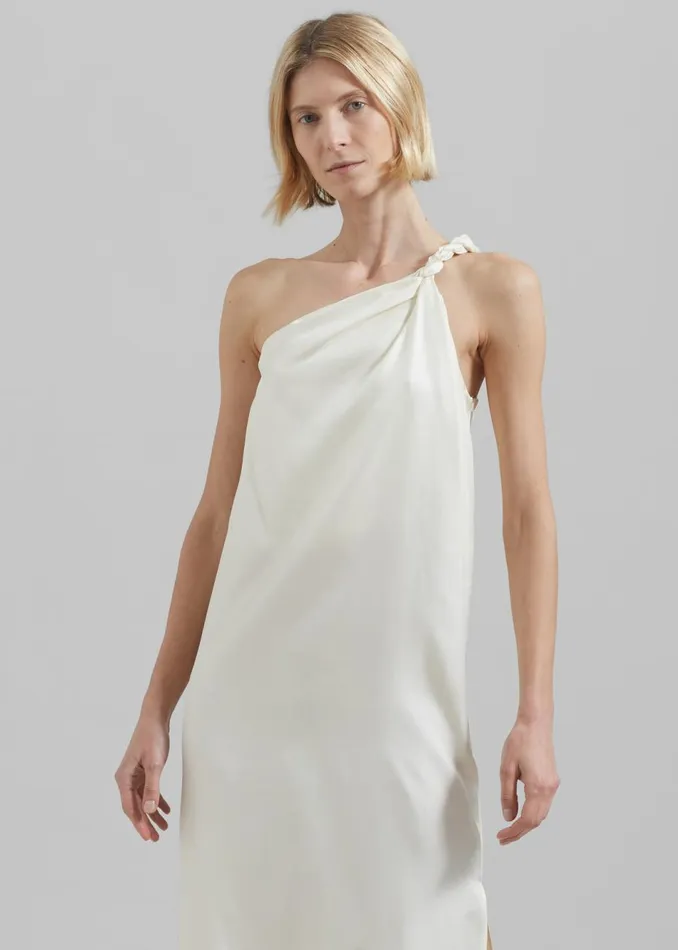 Women The Frankie Shop Dresses Loulou Studio Adela Dress Soft Vanilla