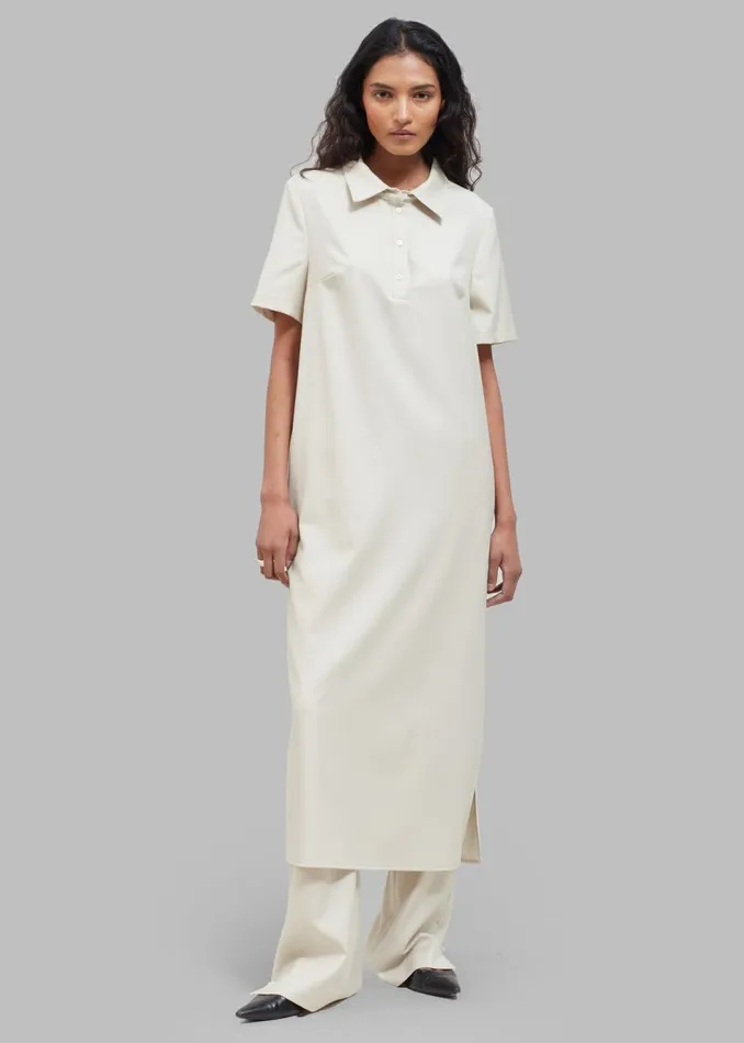 Women The Frankie Shop Dresses Loulou Studio Bira Polo Shirt Dress Beige
