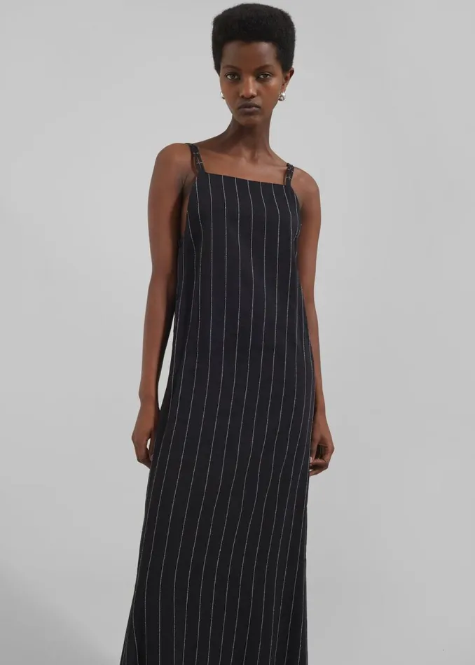 Women The Frankie Shop Dresses Loulou Studio Etta Dress Blackivory